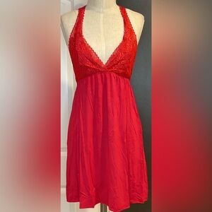 ❤️ New ❤️ Red Lace Nightgown Size Medium ❤️
